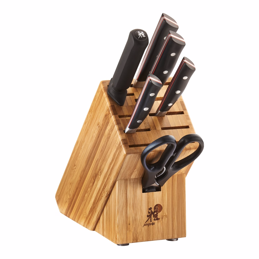 7-pc, Knife block set, Natural
