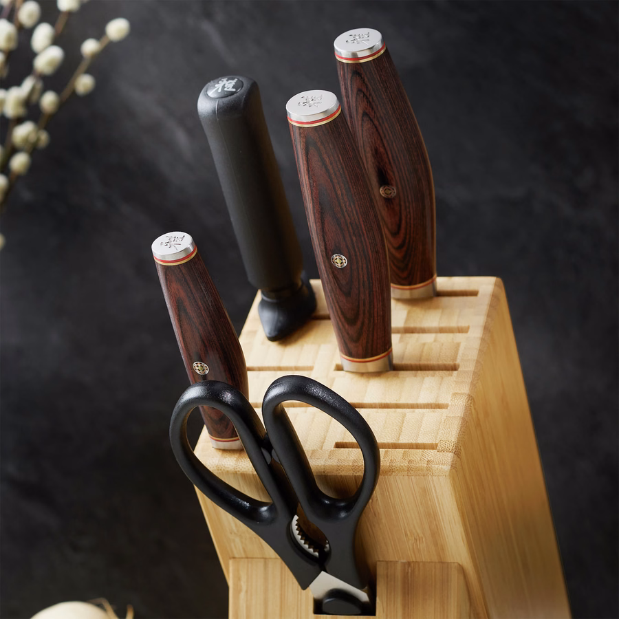 7-pc, Knife block set, Natural