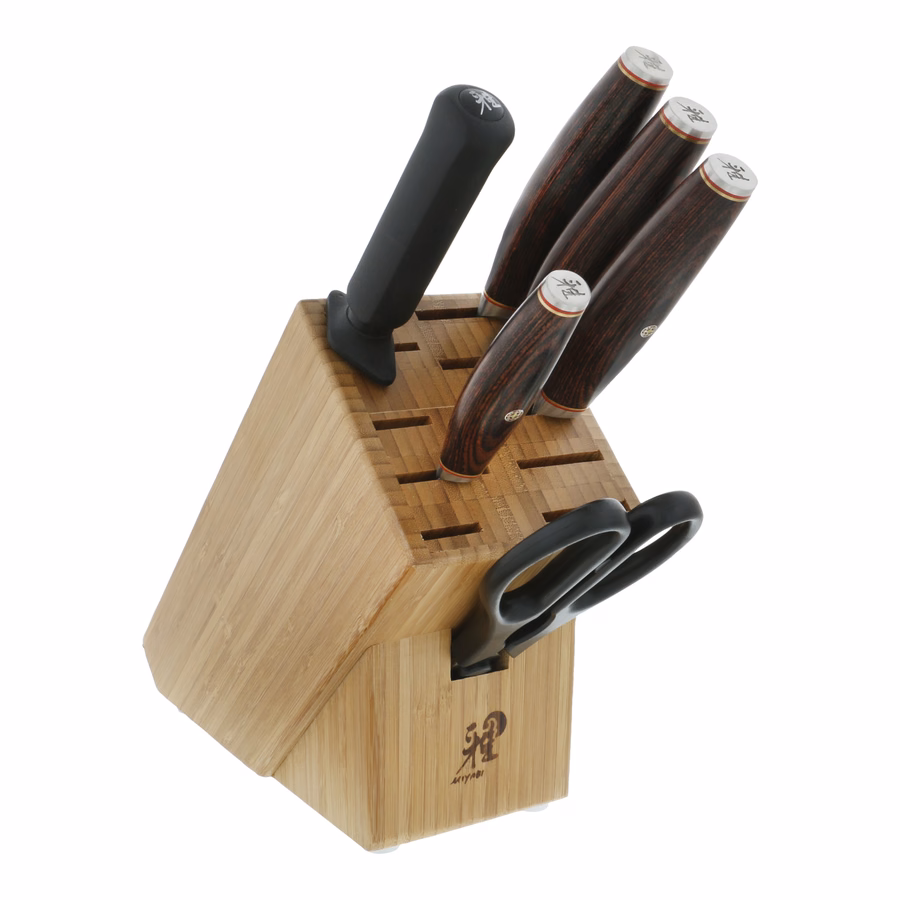 7-pc, Knife block set, Natural