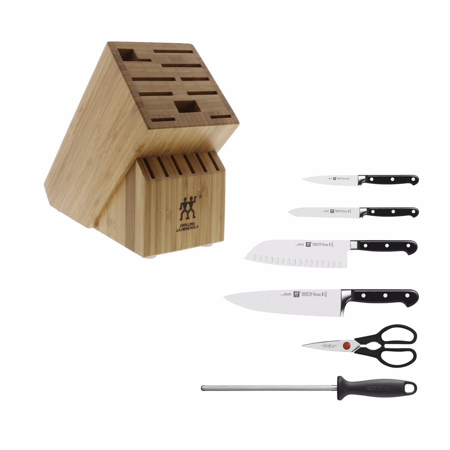 7-pc, Knife block set, Natural