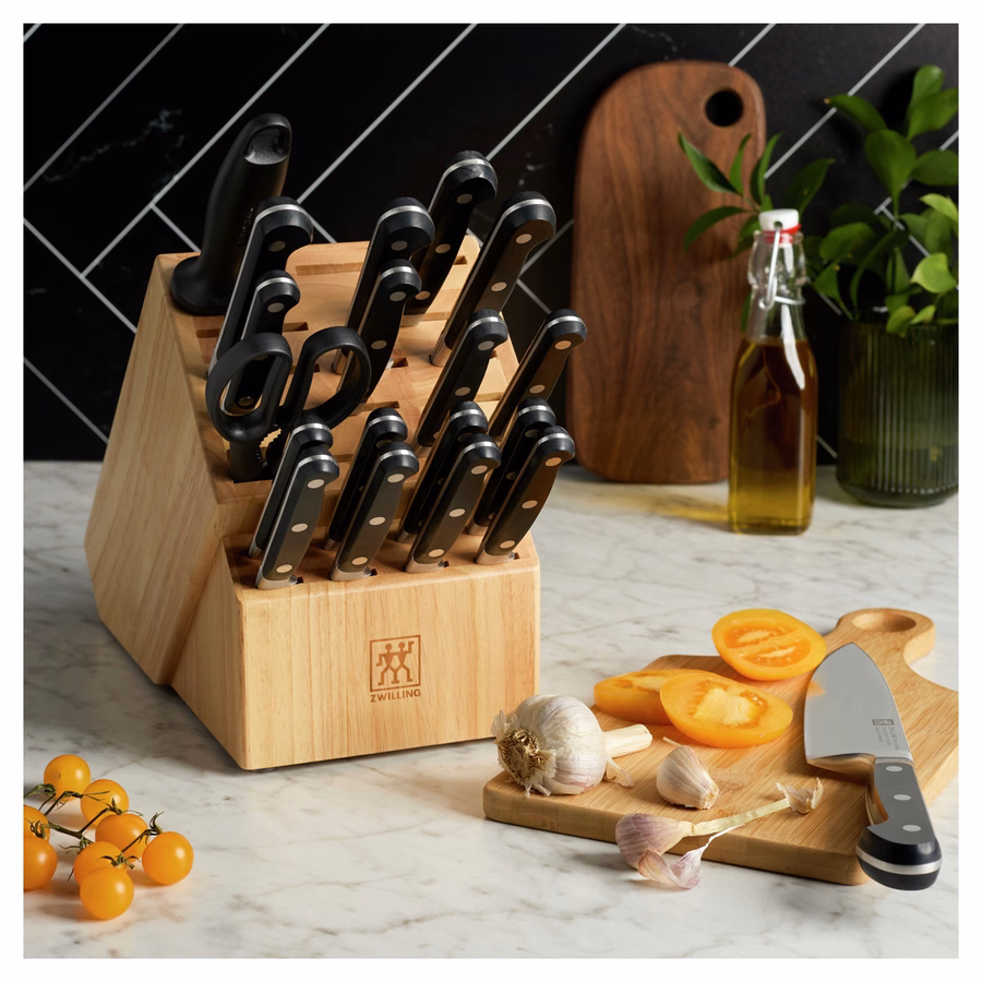 20-pc, Knife block set, Natural