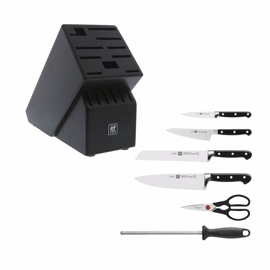 7-pc, Knife block set, Matte Black