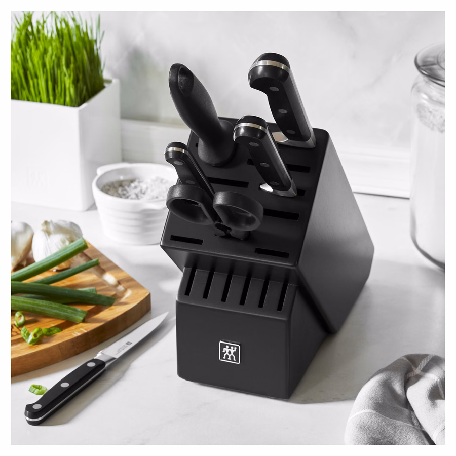 7-pc, Knife block set, Matte Black