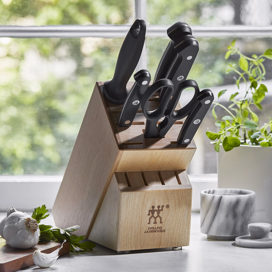 7-pc, Knife block set, Natural