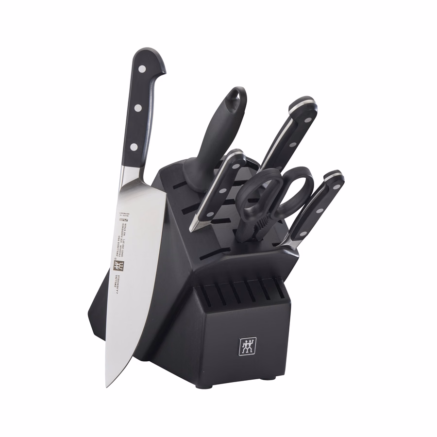 7-pc, Knife block set, Matte Black