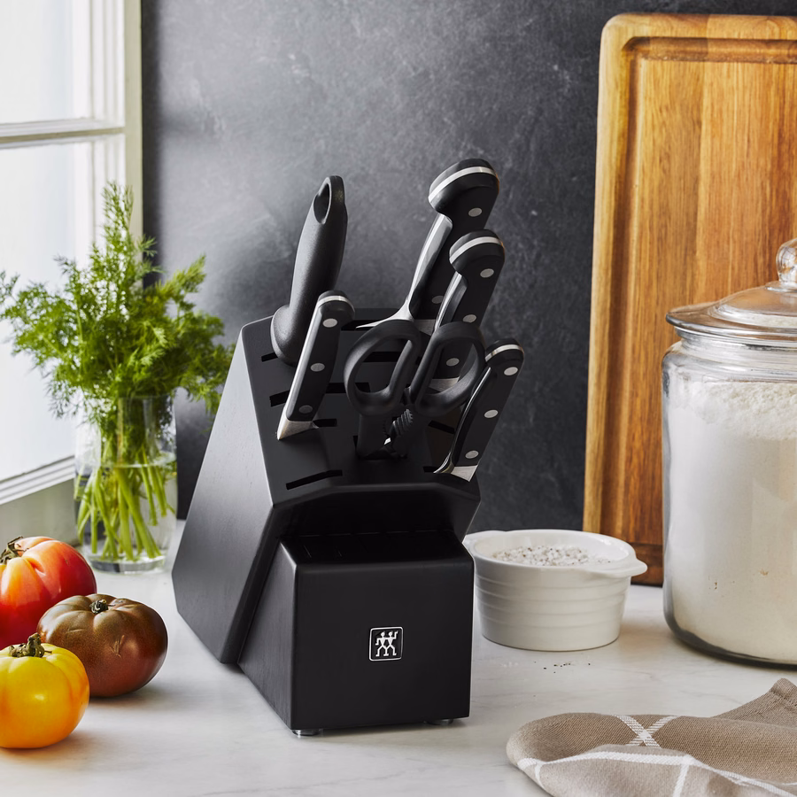 7-pc, Knife block set, Matte Black