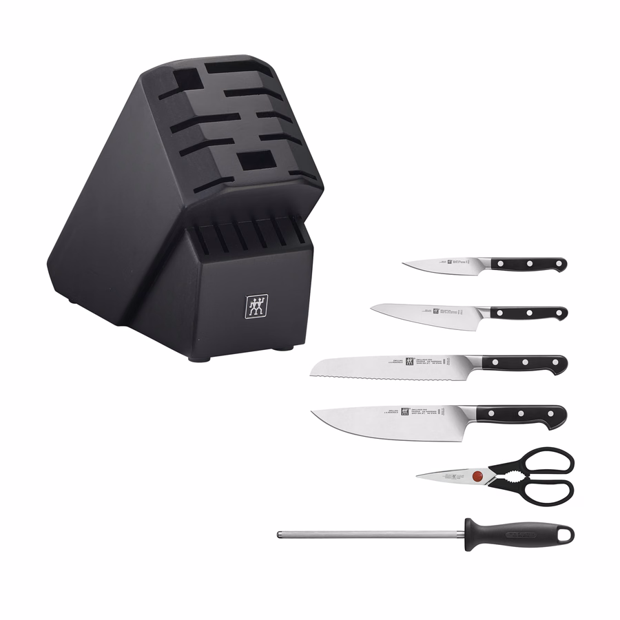 7-pc, Knife block set, Matte Black