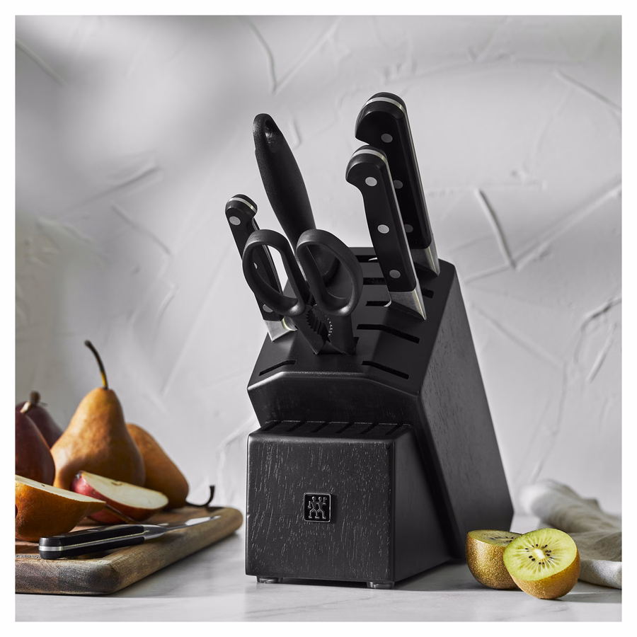 7-pc, Knife block set, Matte Black