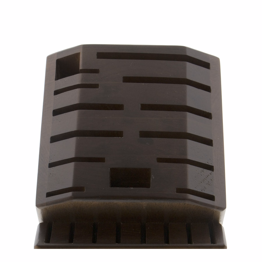 20-pc, Knife block set, Brown