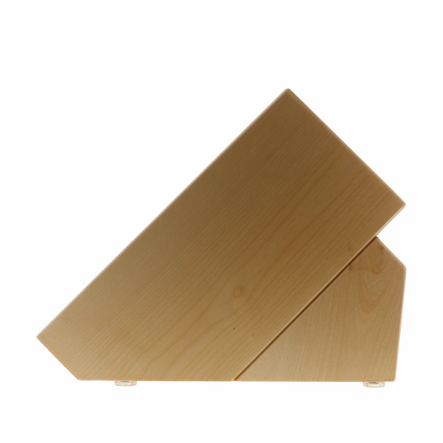 Ash, Hardwood Knife Block Empty
