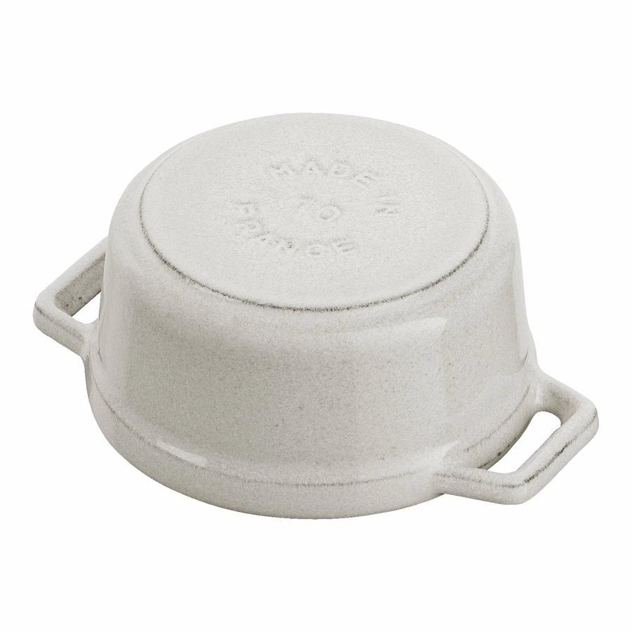 0.25 qt, Mini Round Dutch Oven, White Truffle