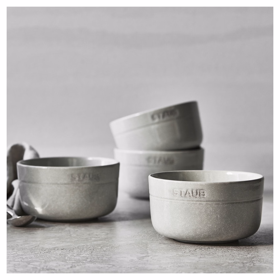 4-pc, Cereal Bowl Set, White Truffle