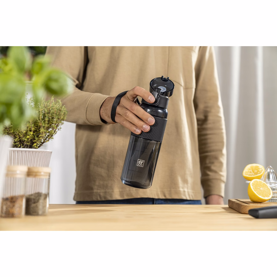 Drinking bottle, 680 ml, tritan, Matte Black