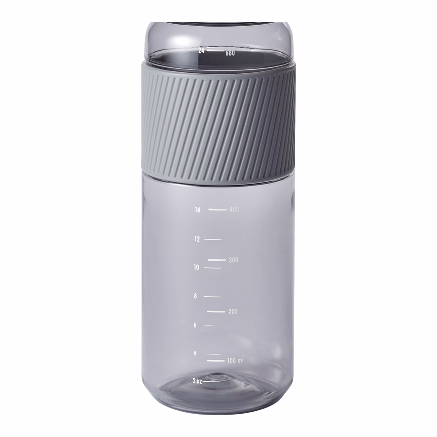Drinking bottle, 680 ml, tritan, Grey