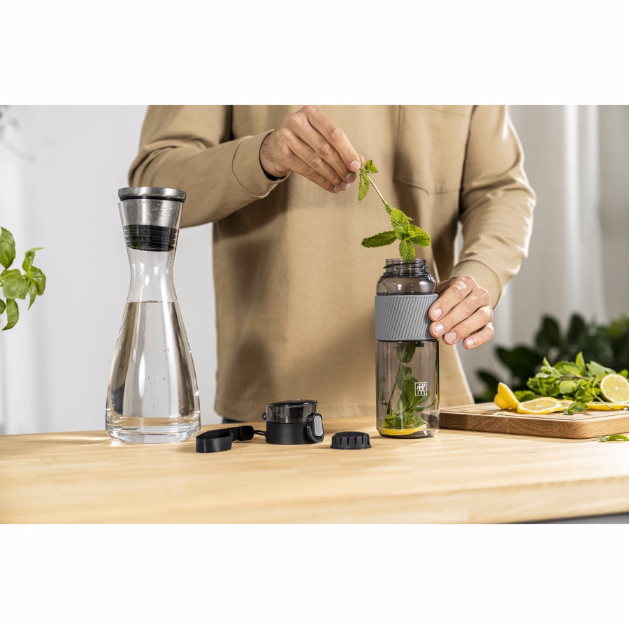 Drinking bottle, 680 ml, tritan, Grey