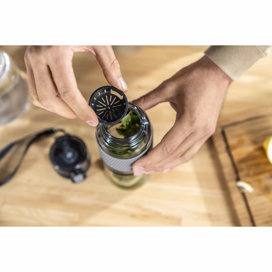 Drinking bottle, 680 ml, tritan, Grey