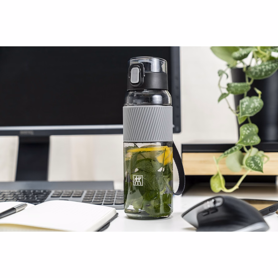Drinking bottle, 680 ml, tritan, Grey