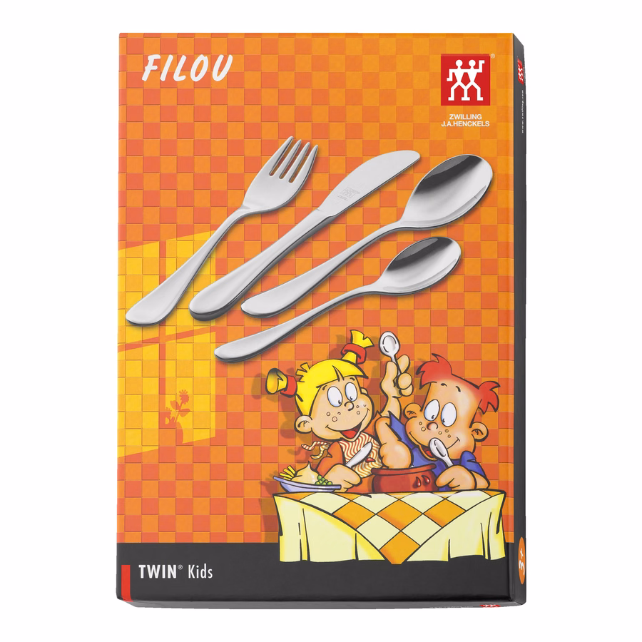 4-pc TWIN Kids Filou Flatware Set, 18/10 Stainless Steel