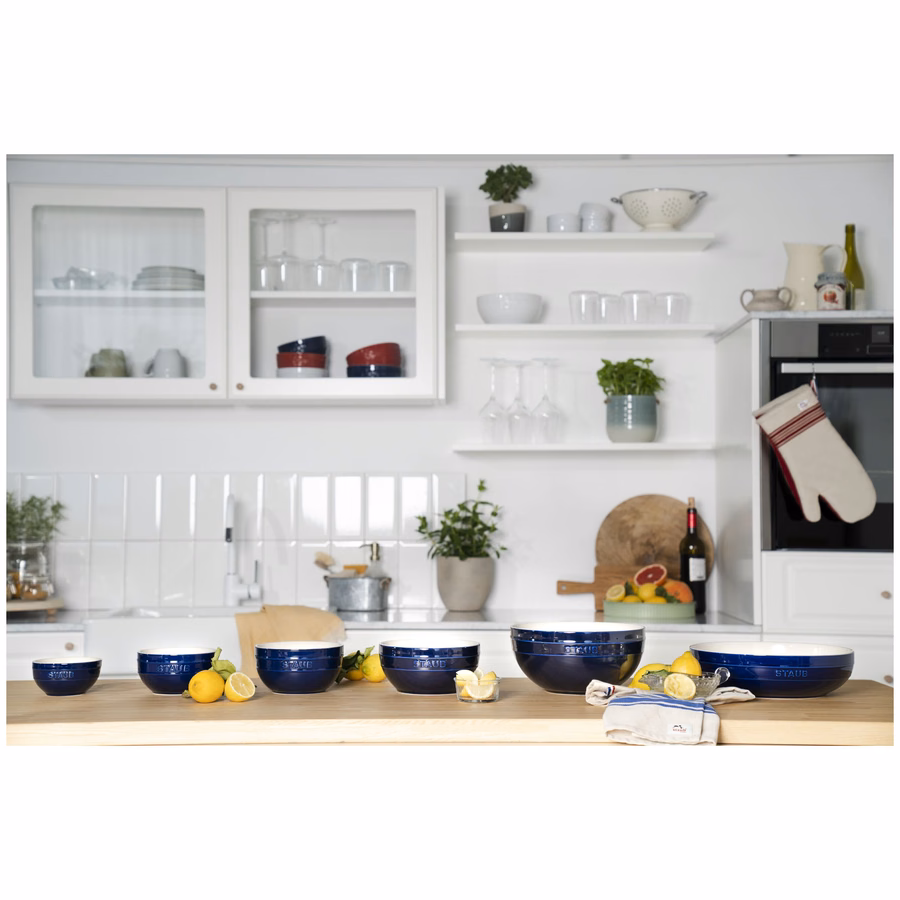 11.5-inch, Shallow Serving Bowl, Dark Blue