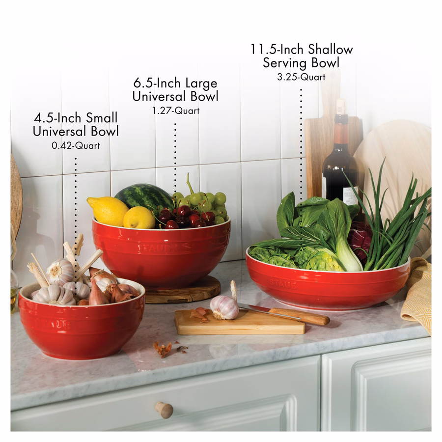 11.5-inch, Shallow Serving Bowl, Cherry