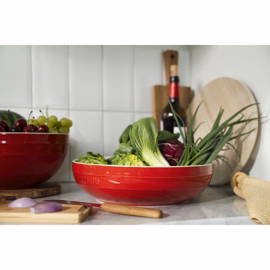 11.5-inch, Shallow Serving Bowl, Cherry