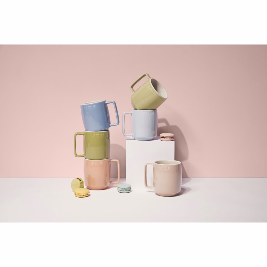 11.8-oz-/-6-pc Macaron Coffee/Tea Mugs