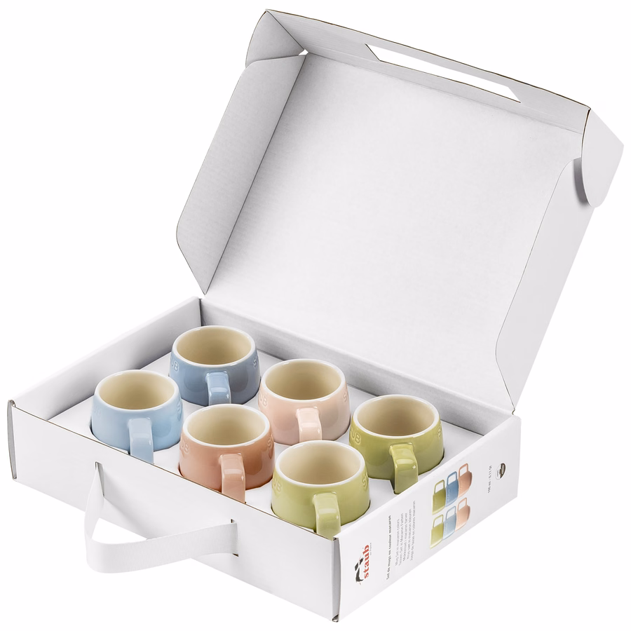 3.5-oz-/-6-pc Macaron Espresso Cups
