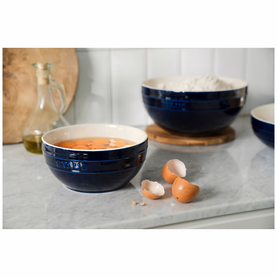 2-pc, Large Mixing Bowl Set, Dark Blue