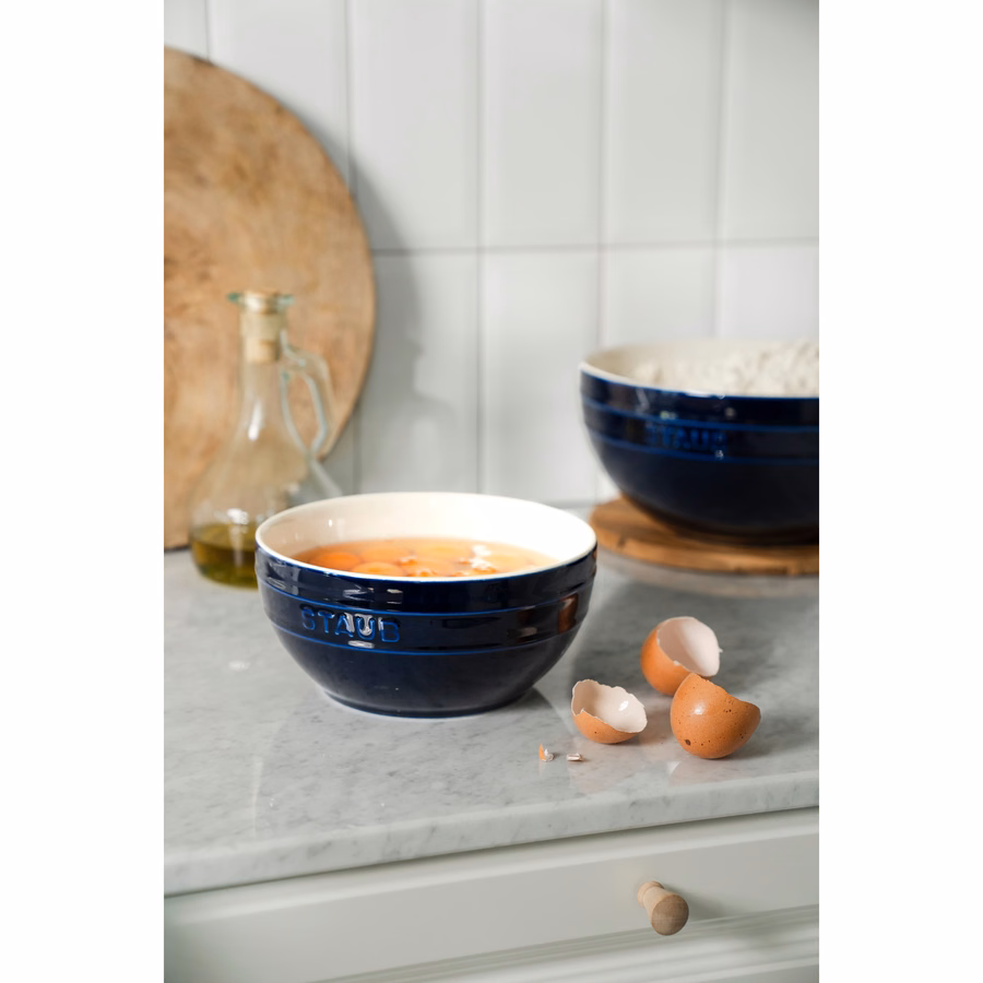 2-pc, Large Mixing Bowl Set, Dark Blue