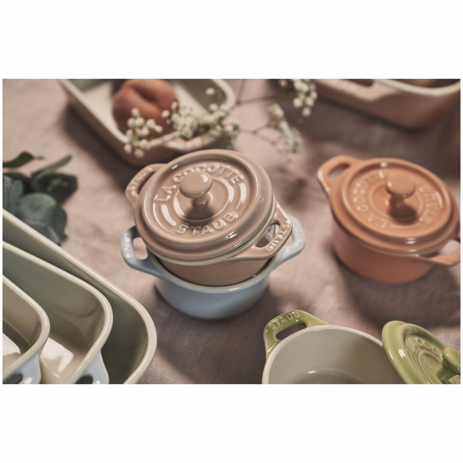6-pc, Mini Round Dutch Oven Set Macaron, Mixed Colors