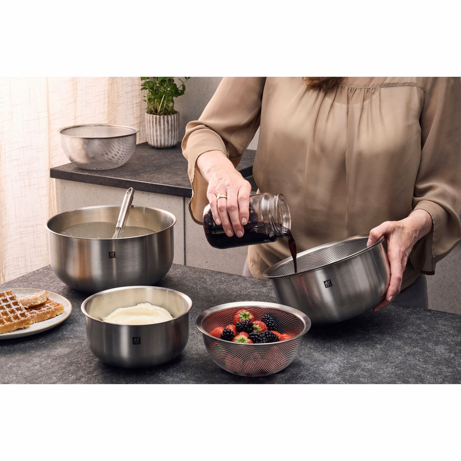 3-pc, Bowl set, Silver