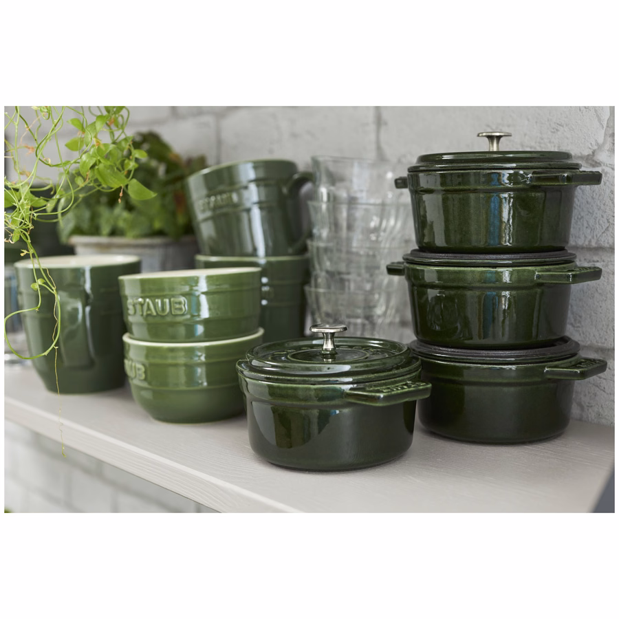 0.25 qt, Mini Round Dutch Oven, Basil