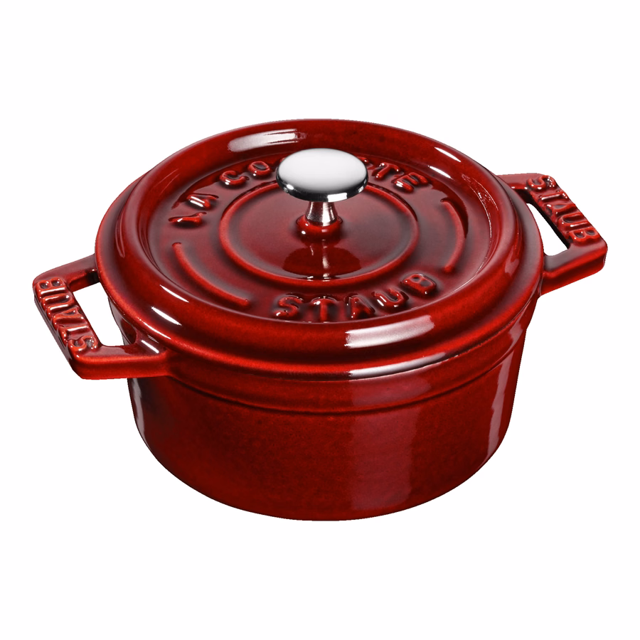 0.25 qt, Mini Round Dutch Oven, Grenadine