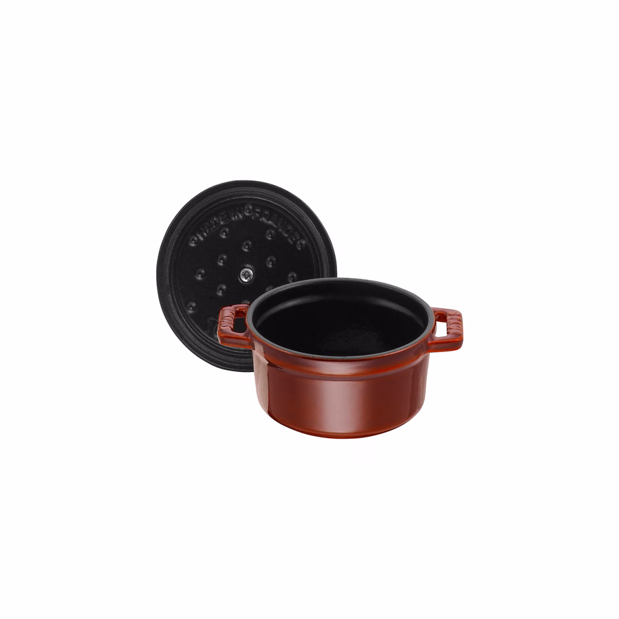 0.25 qt, Mini Round Dutch Oven, Grenadine