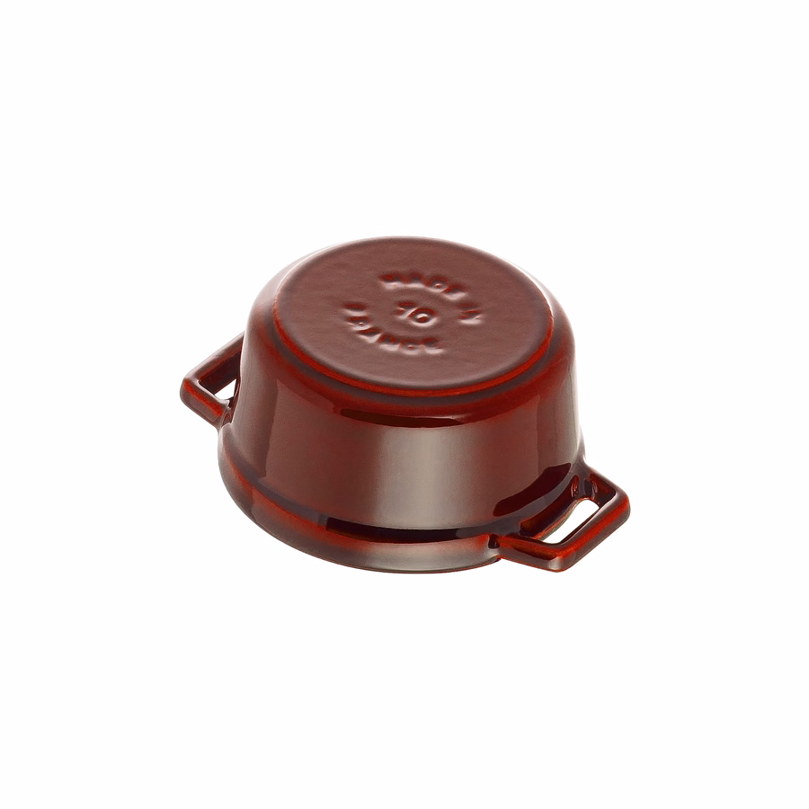 0.25 qt, Mini Round Dutch Oven, Grenadine