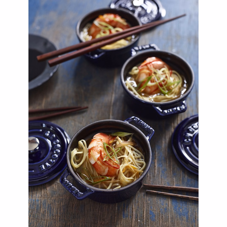 0.25 qt, Mini Round Dutch Oven, Dark Blue