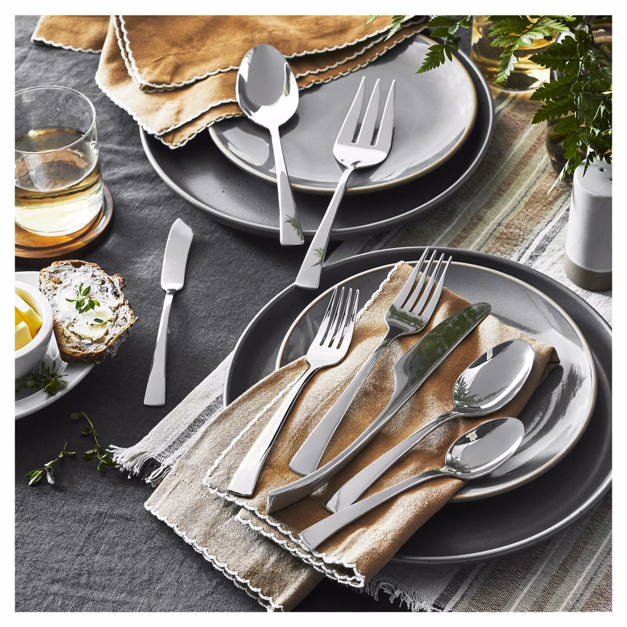 23-pc Flatware Set, 18/10 Stainless Steel, No-Color