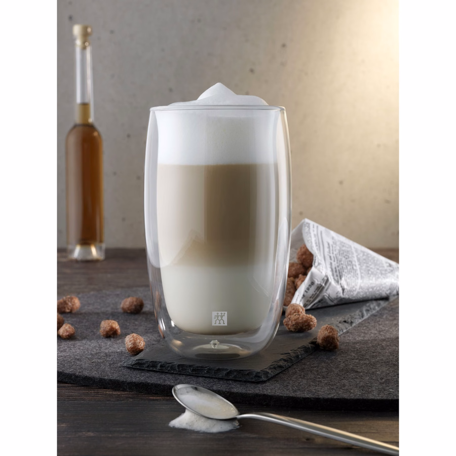 2-pc, Latte Glass Set
