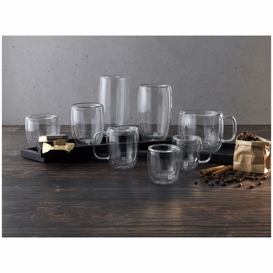 2-pc, Latte Glass Set