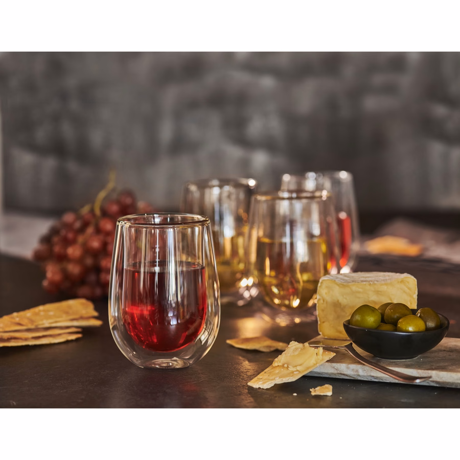 10-oz / 2-pc Stemless White Wine Glass