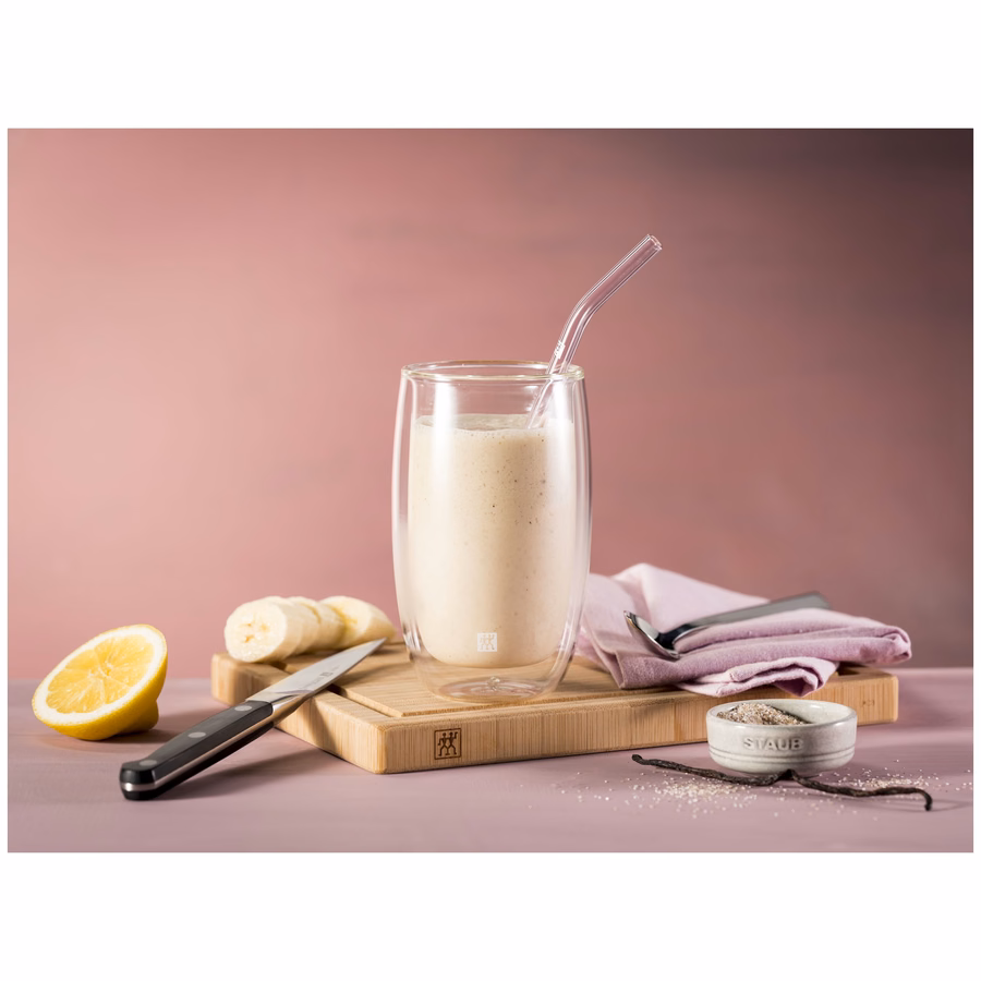 Glass Straw - Clear - Bent Set
