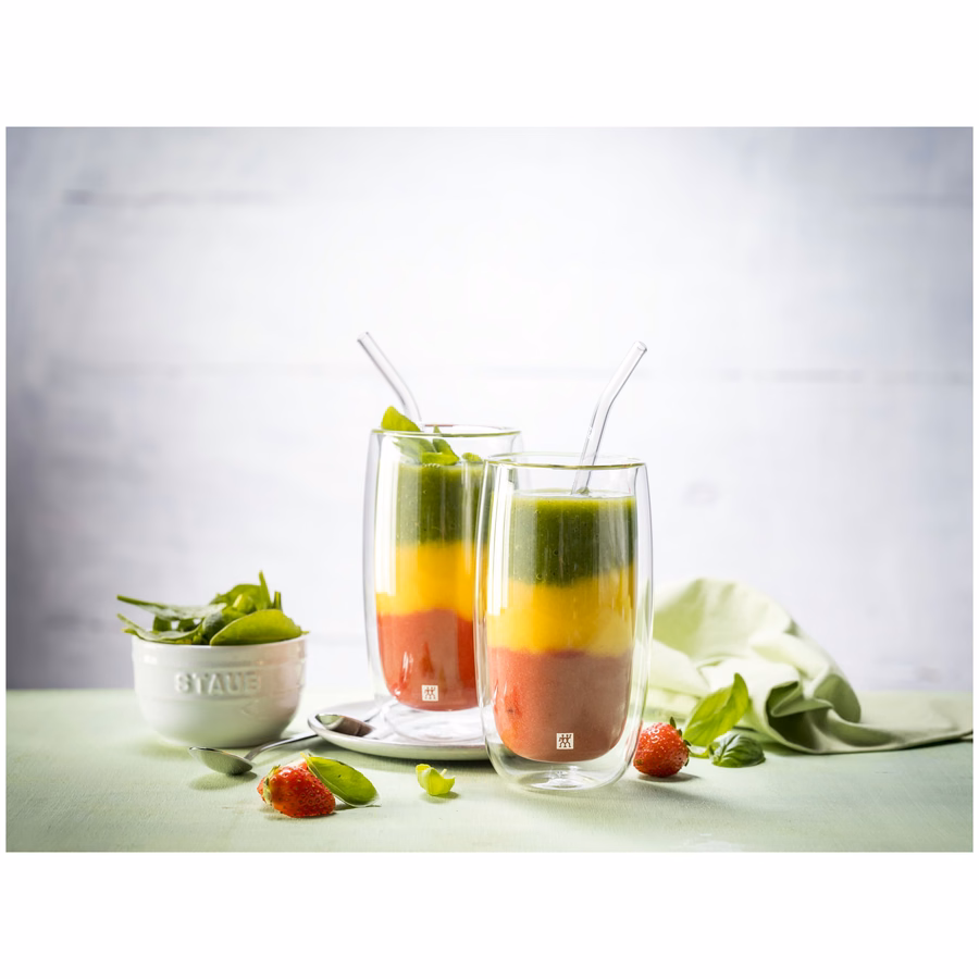 Glass Straw - Clear - Bent Set