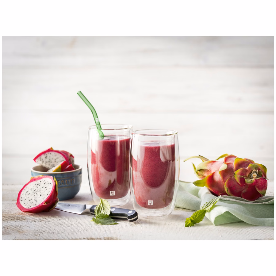 Glass Straw - Colored - Bent Set