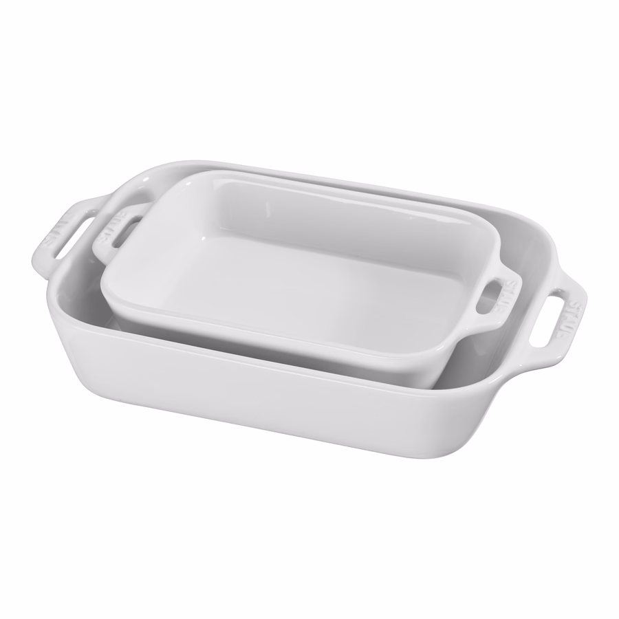 4-pc, Baking And Bowl Set, White