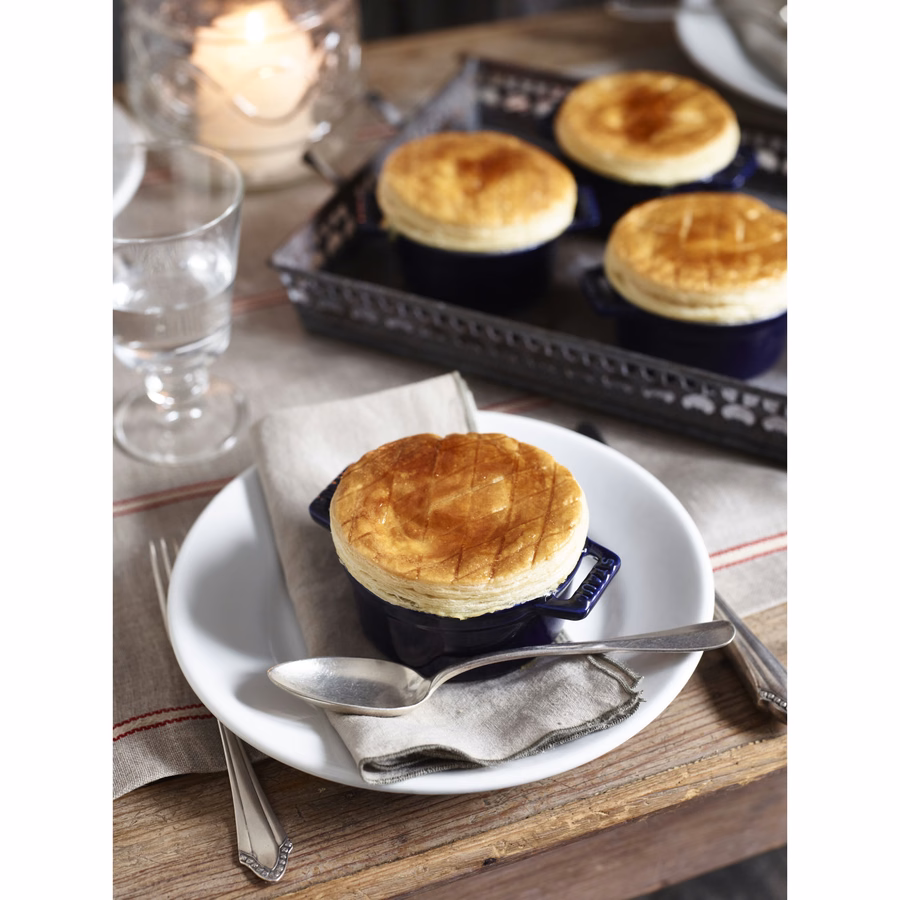 3-pc, Mini Round Dutch Oven Set, Dark Blue