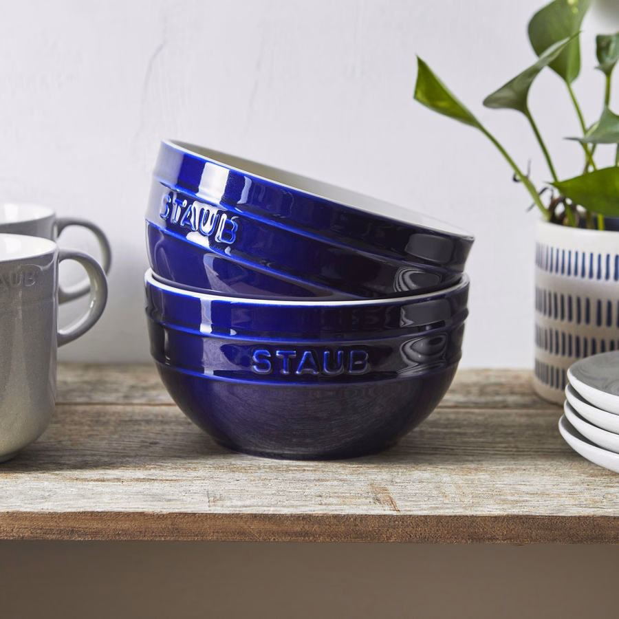 6.5-inch / 2-pc, Large Universal Bowl Set, Dark Blue
