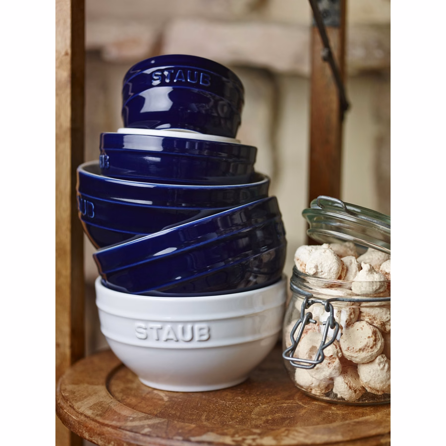 6.5-inch / 2-pc, Large Universal Bowl Set, Dark Blue